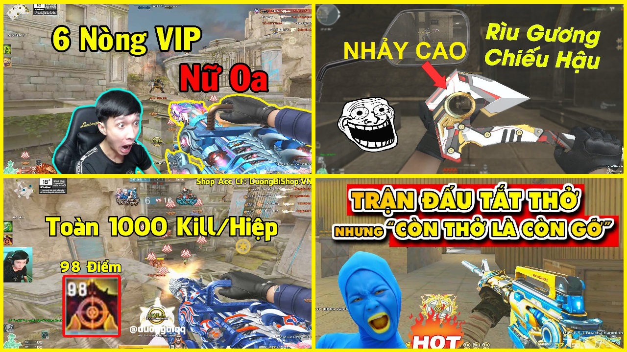 6N VIP Nữ Oa + Prime | Rìu Nhảy Cao | M4A1 Iron Champion | Nv Vô Hạn Đạn + Hiện Máu Zombie | NV Giáp C4 VV